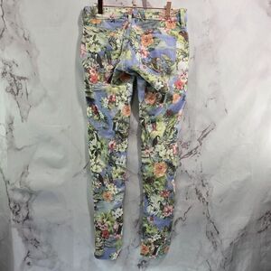 Mavi Jeans Womens 28 X 32 Serena Floral Tropical Mid Rise Skinny Bird Pants